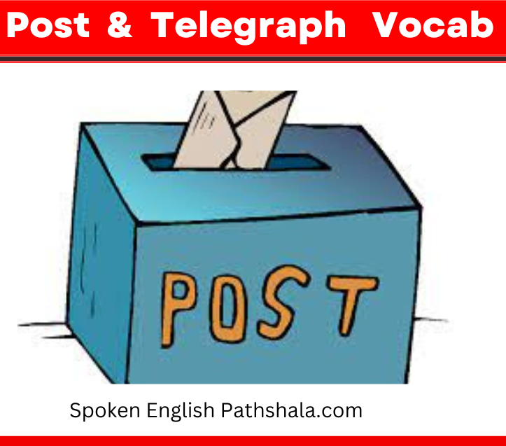 30 Post & Telegraph Vocabulary with Hindi Meanings