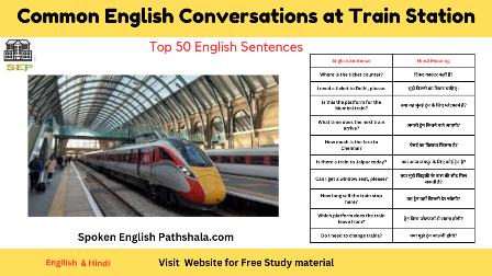 Everyday English Conversation at the Train Station