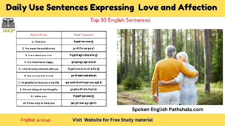 Daily Use Sentences Expressing Love and Affection