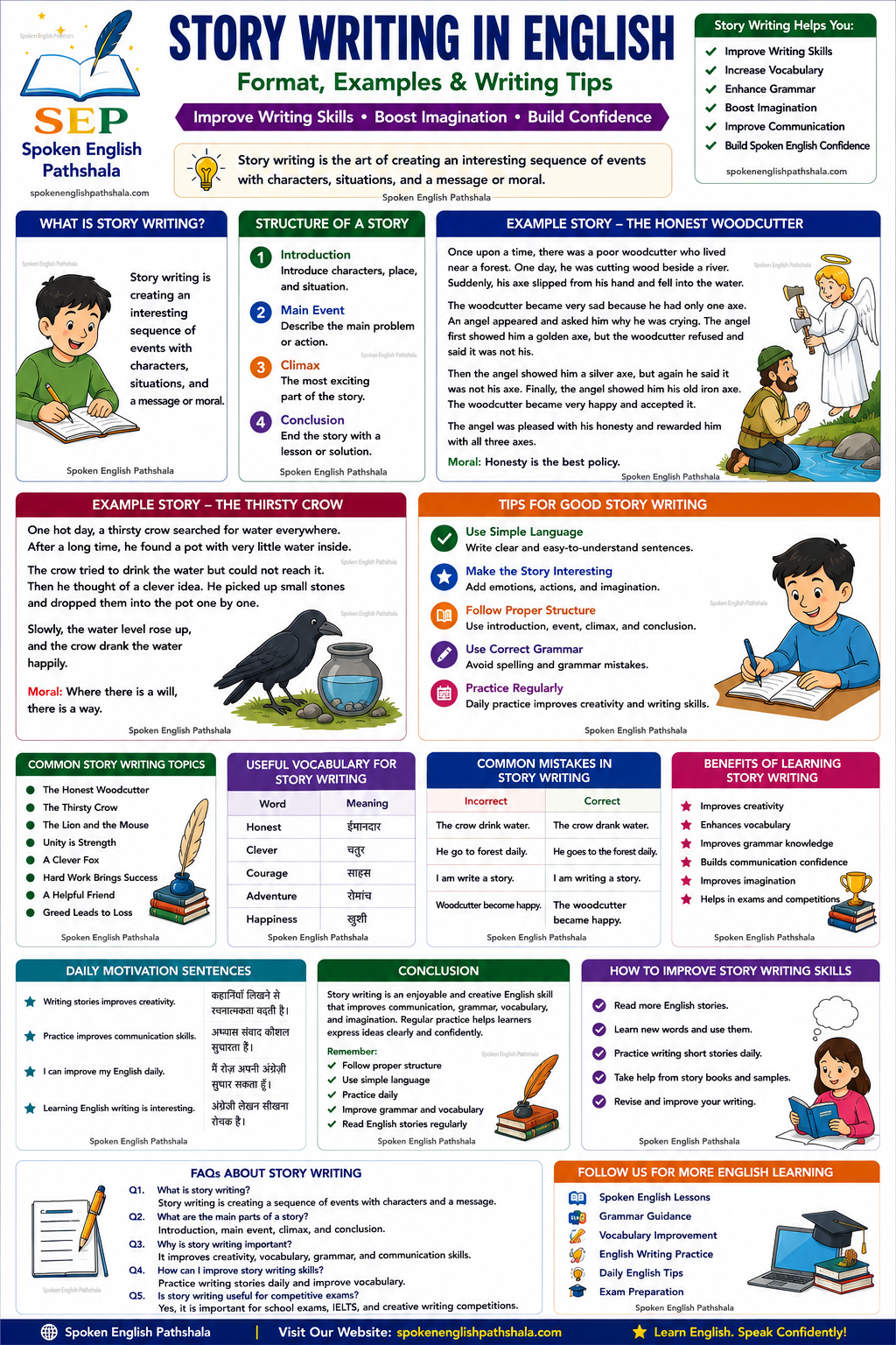 Story Writing in English – Format, Examples & Writing Tips